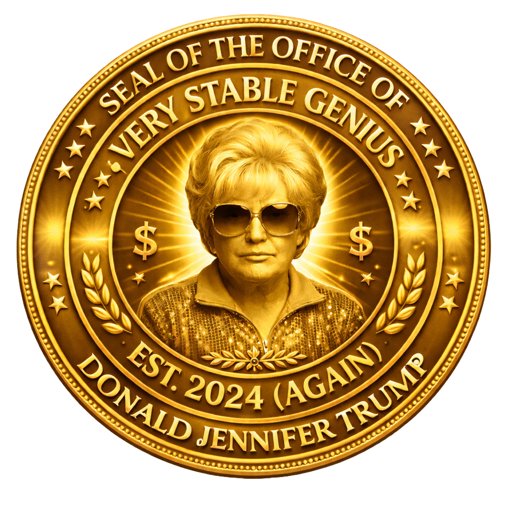 Seal of the Office of Donald Jennifer Trump - Very Stable Genius - Est. 2024 (Again)